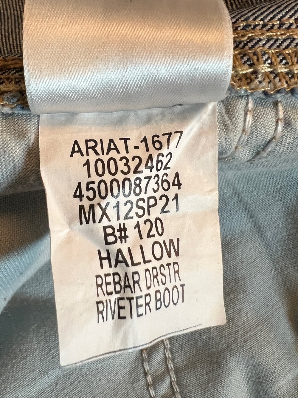 Ariat Rebar Mid Rise Bootcut Jeans Size 30 Long - Picture 12 of 12